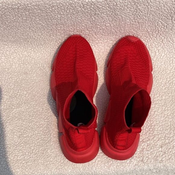 Men's Slip On Shoe Socks Workout Sneaker’s Red size 40/7.5 - Picture 9 of 10